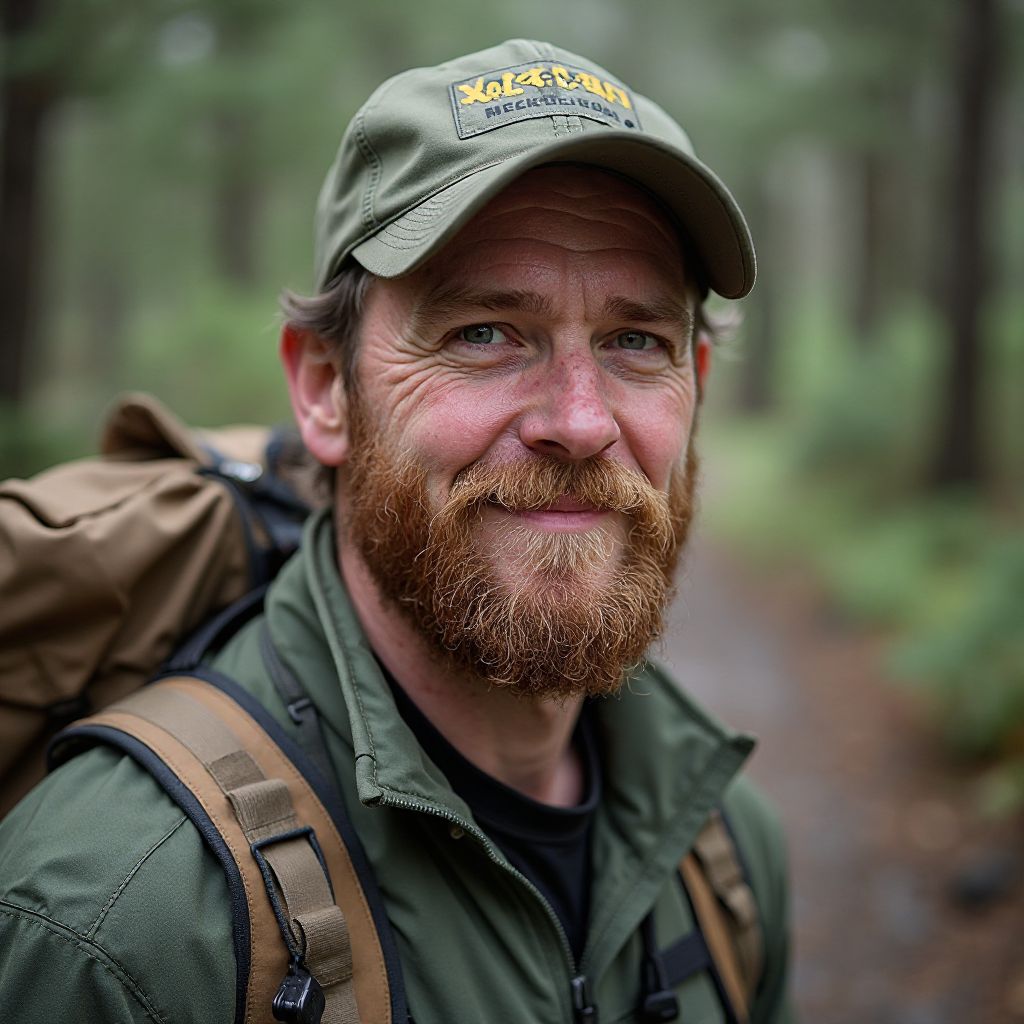 Male wilderness guide portrait